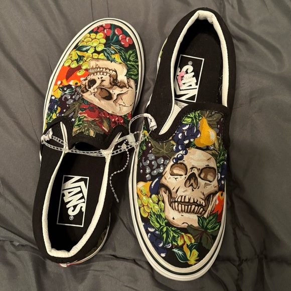 Vans Shoes - Vans Skull Fruit Slip Ons